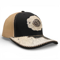 Gorra Vaquera Negro/Beige Herraje de Toro