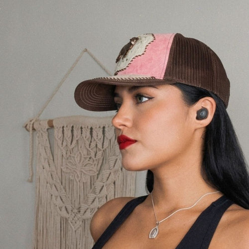Gorra Vaquera Rosa con Herraje Toro