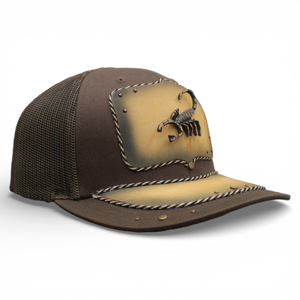 Gorra Vaquera Verde Militar herraje de alacrán