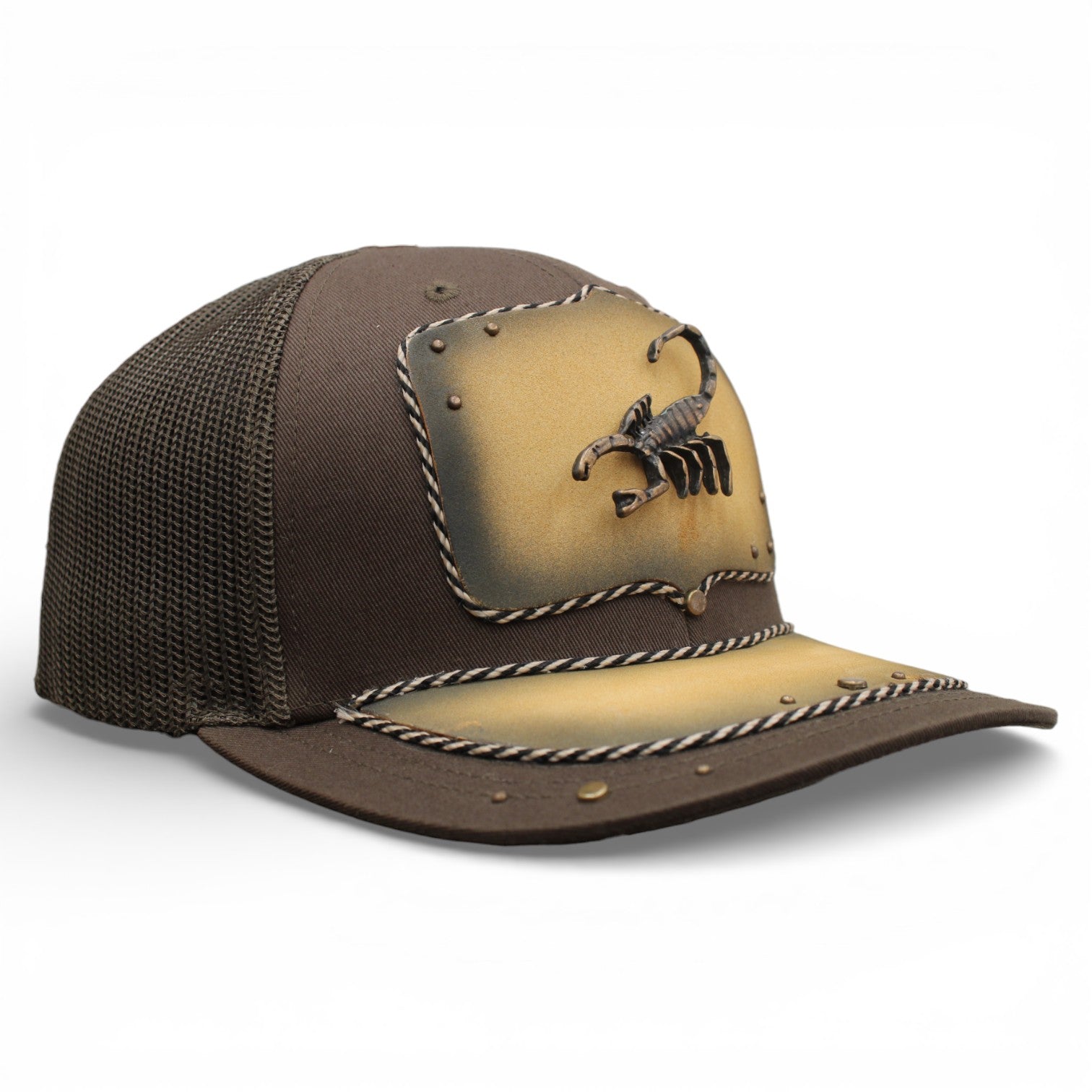 Gorra Vaquera Verde Militar herraje de alacrán