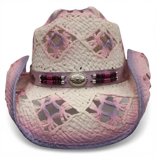Playero Country Blanco/Lila