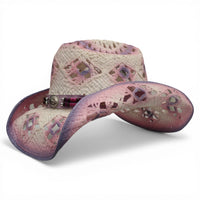 Playero Country Blanco/Lila