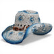 Playero Country Blanco/Azul