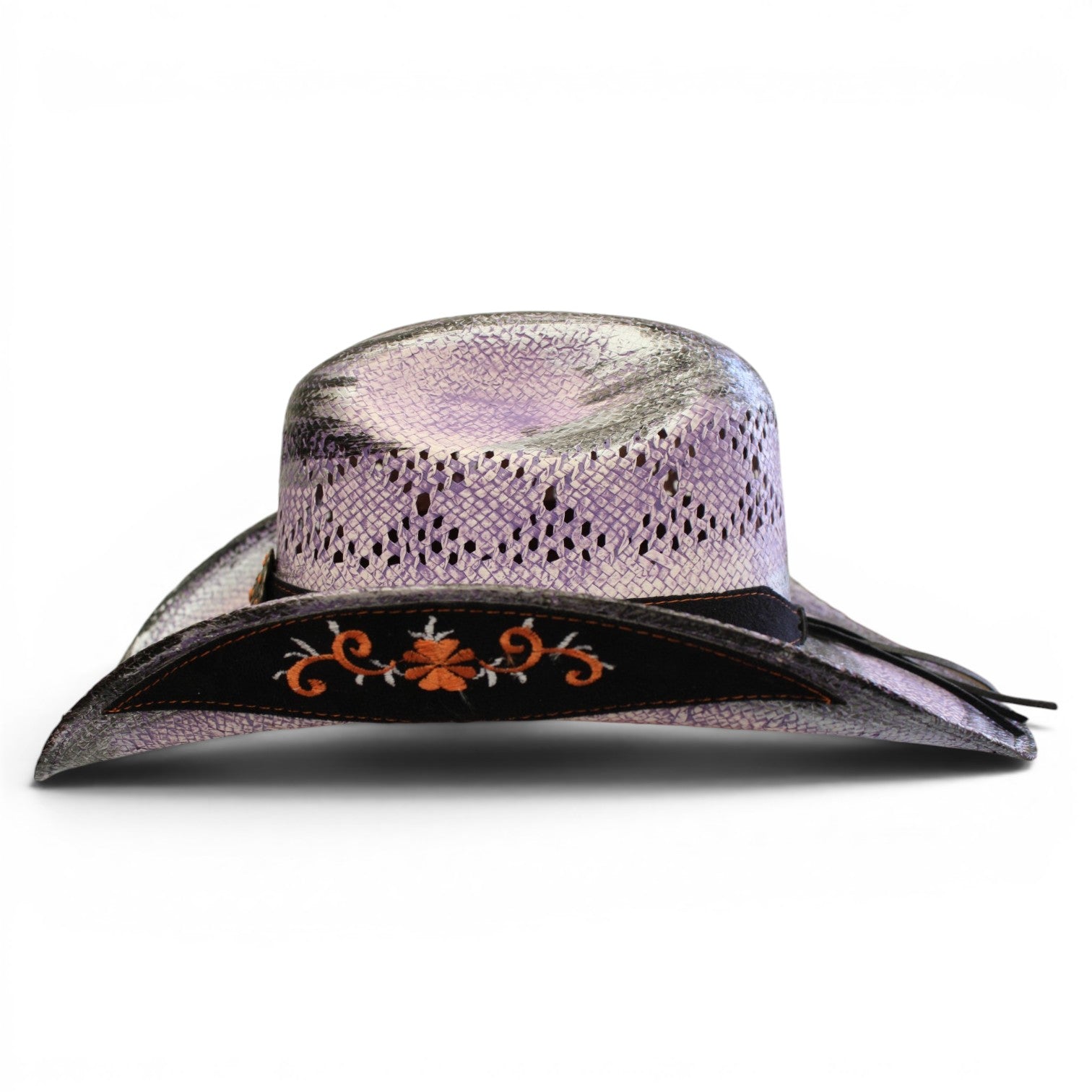 Sombrero Toyo Rombo Bolona Lila Rustico