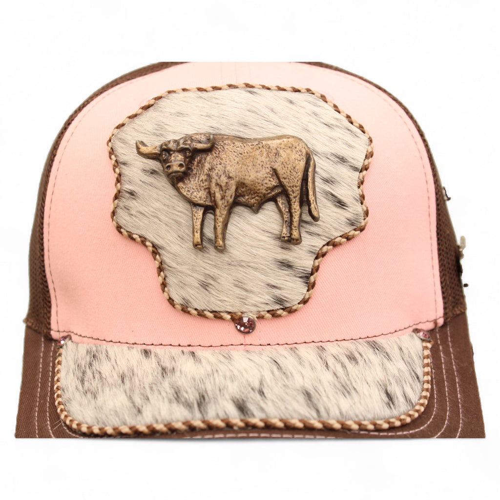 Gorra Vaquera Rosa con Herraje Toro