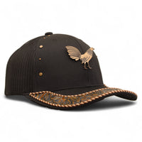 Gorra Vaquera Negra con Herraje de Gallo
