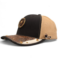 Gorra Vaquera Negra con Herraje Circulo Premier