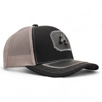 Gorra Vaquera Negra con Herraje Negra con Herraje Cabeza de Caballo Oxford