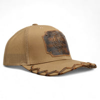Gorra Vaquera Beige con Aplicación Troquelada