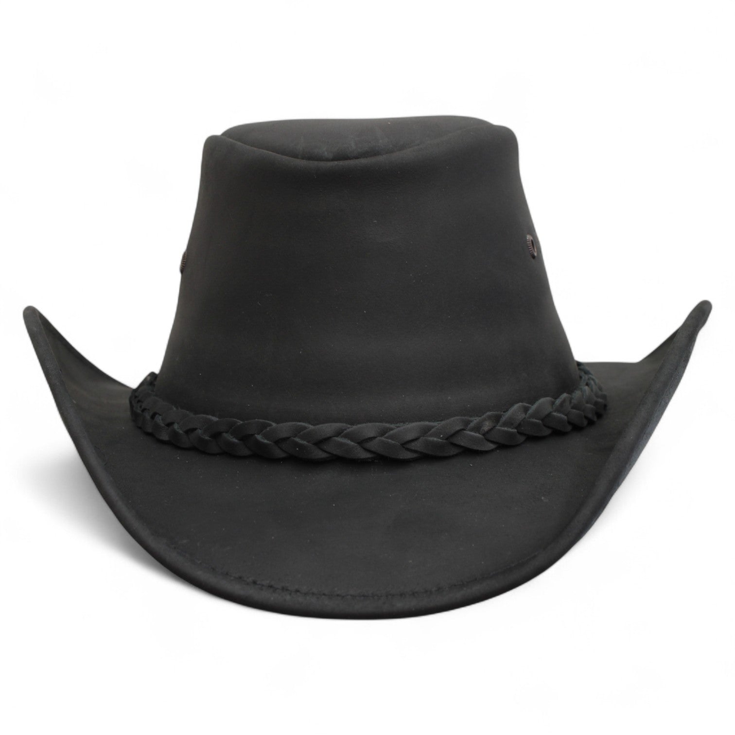 Texano Trompo Negro Piel Miramar