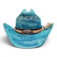 Sombrero Papel Ventilado Americana Azul