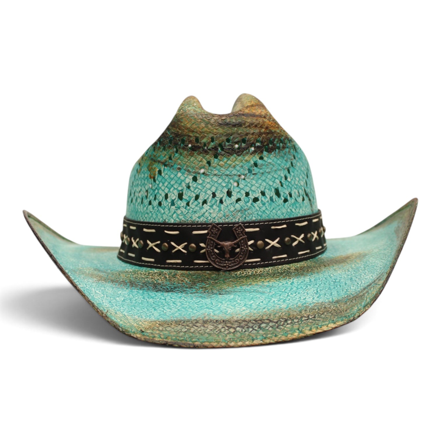 Sombrero Toyo Escalera Americana Turquesa
