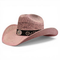 Sombrero Yute Americana Rosa