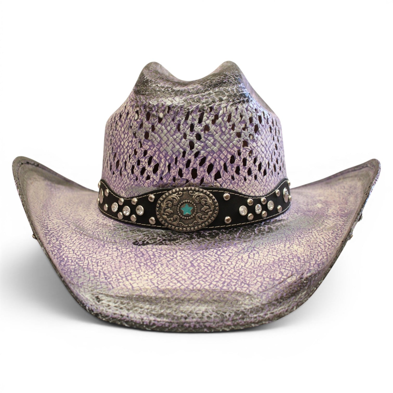 Sombrero Toyo Rombo Bolona Lila