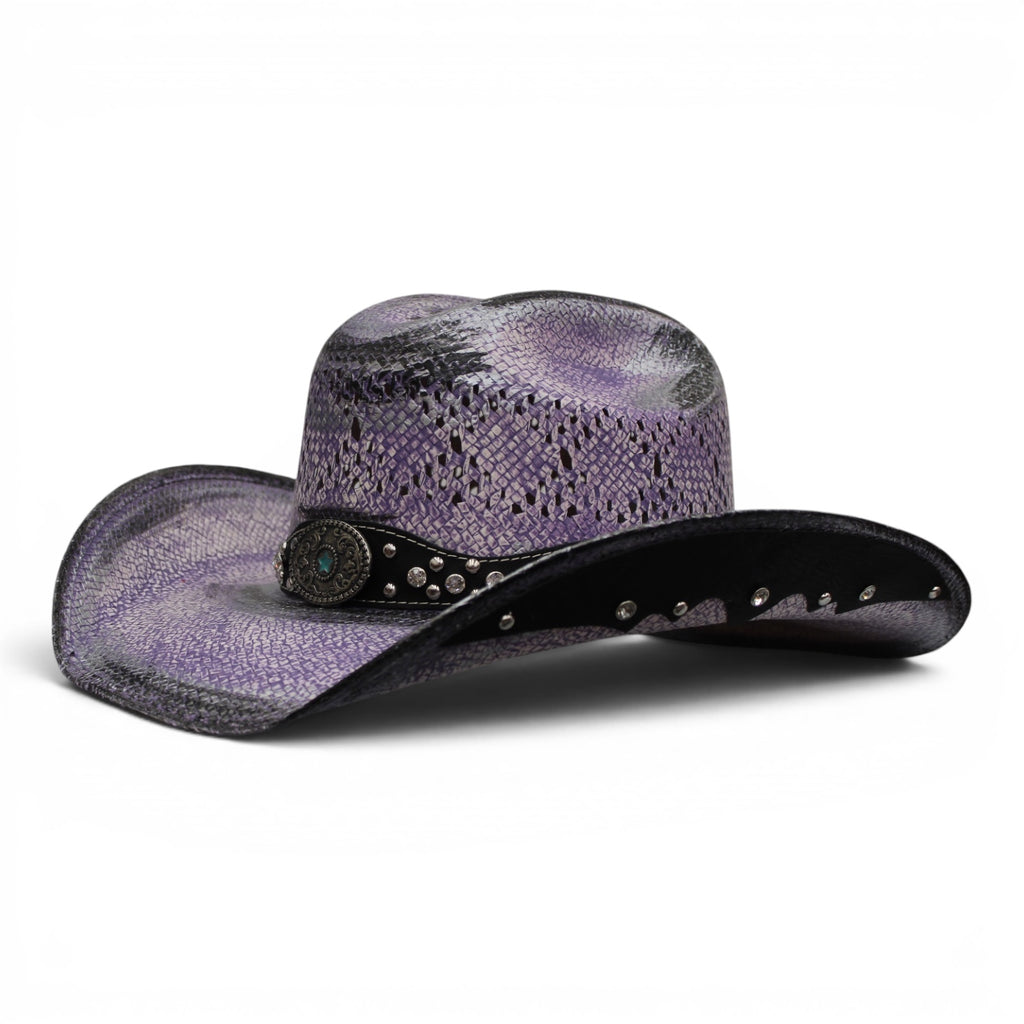Sombrero Toyo Rombo Bolona Lila