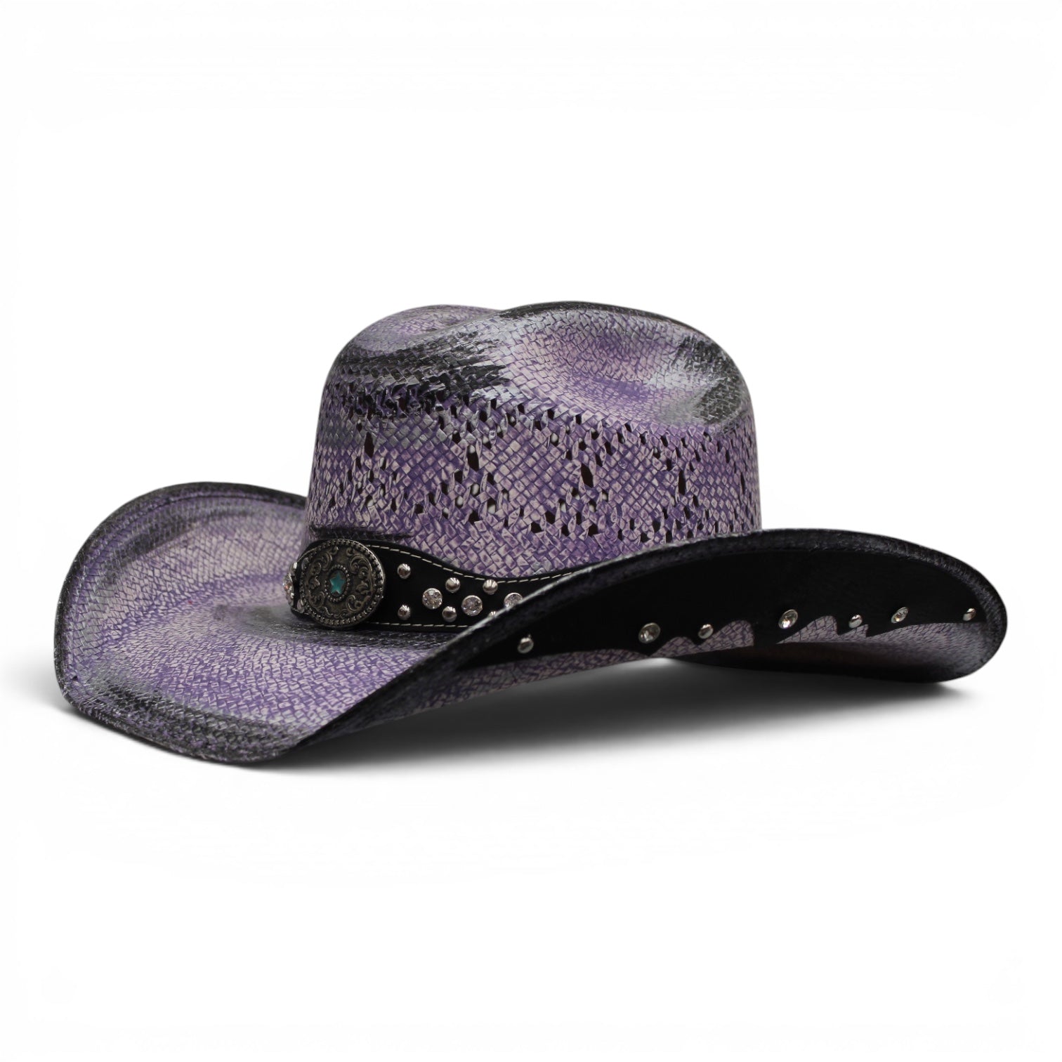 Sombrero Toyo Rombo Bolona Lila
