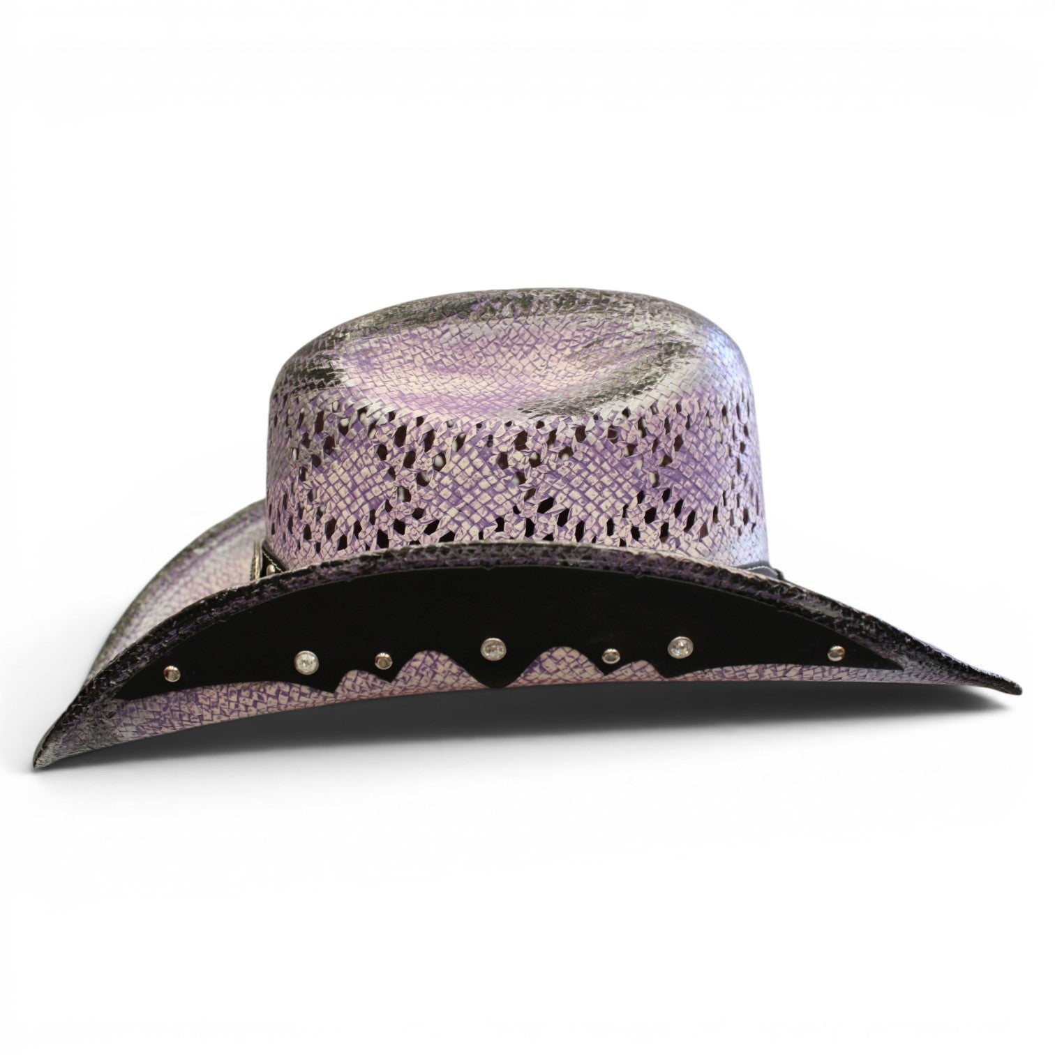 Sombrero Toyo Rombo Bolona Lila