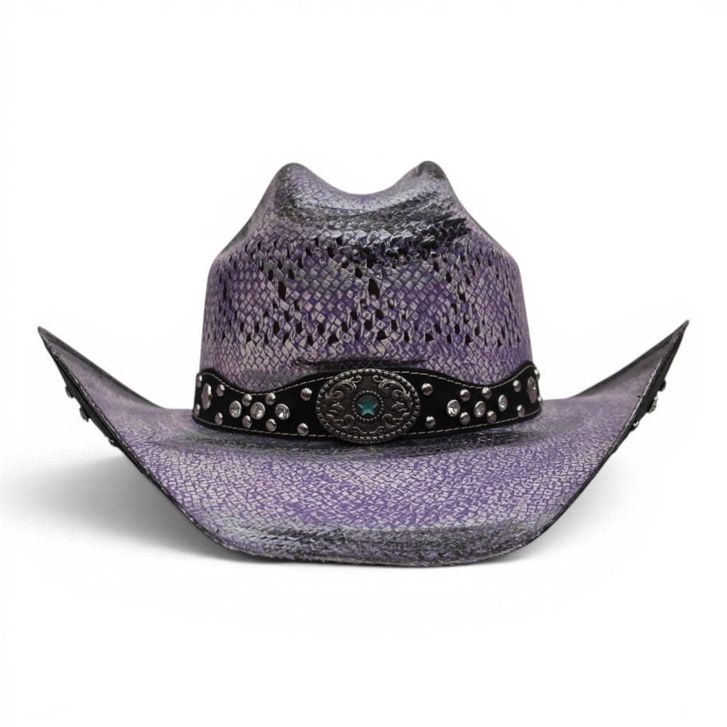 Sombrero Toyo Rombo Bolona Lila