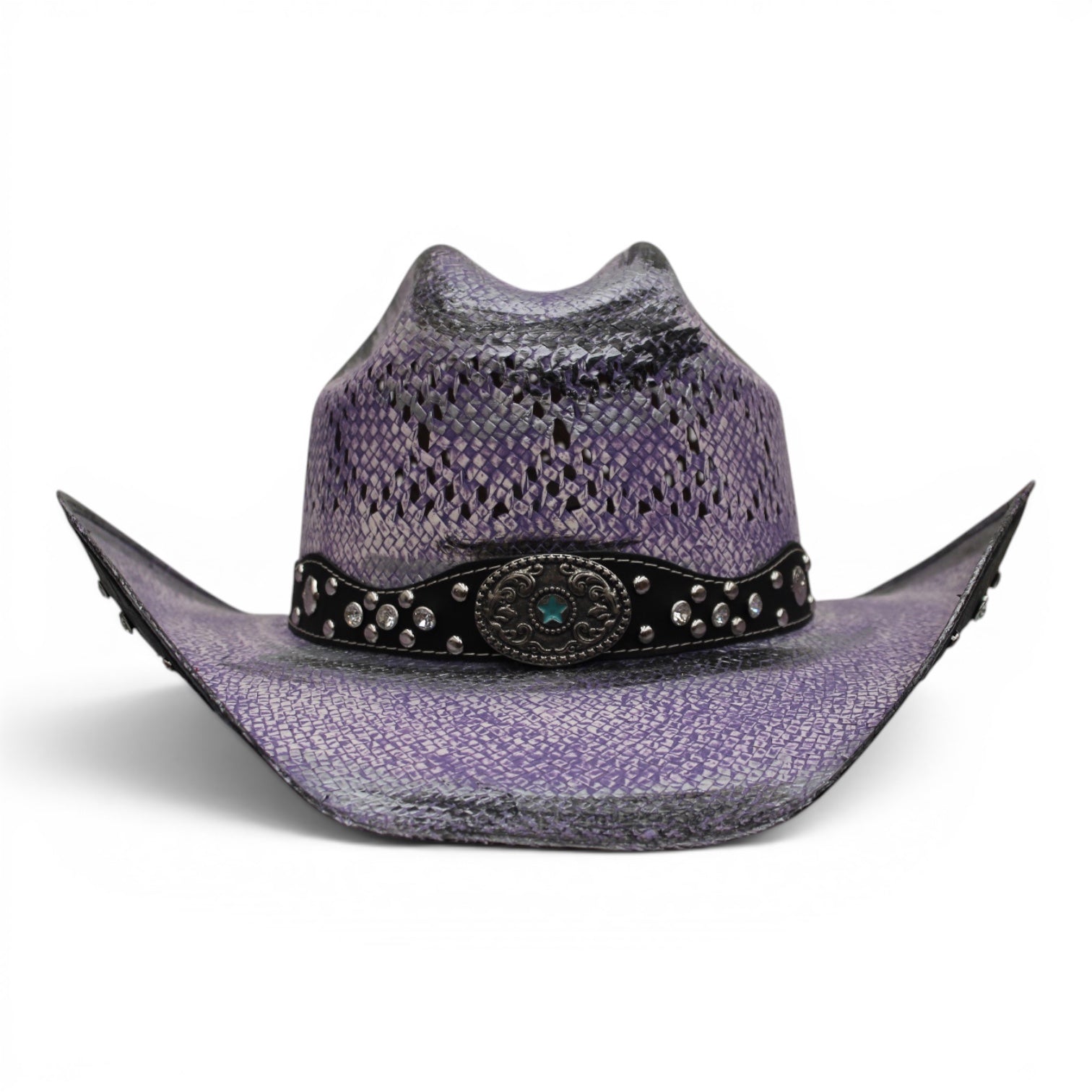 Sombrero Toyo Rombo Bolona Lila