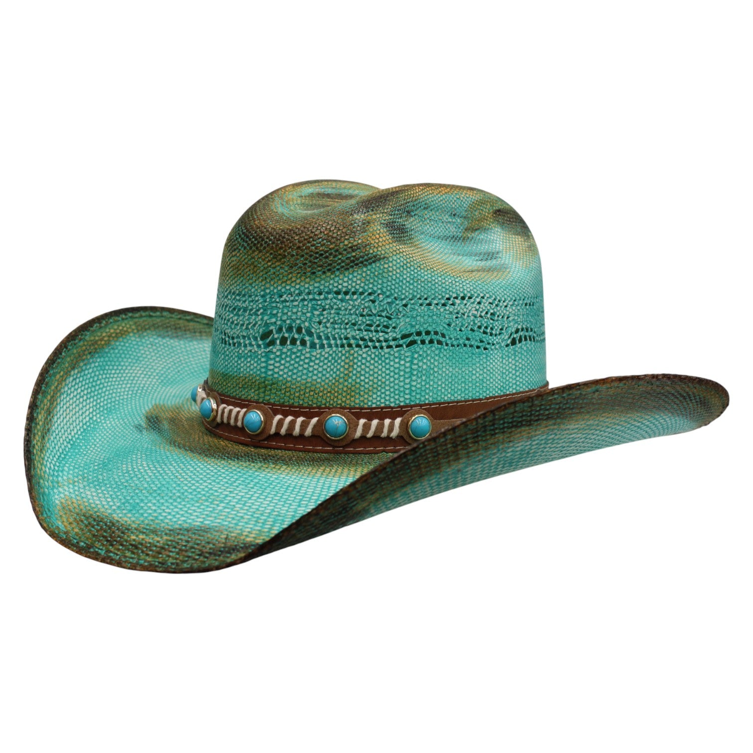 Sombrero Taiwán Bolona Turquesa