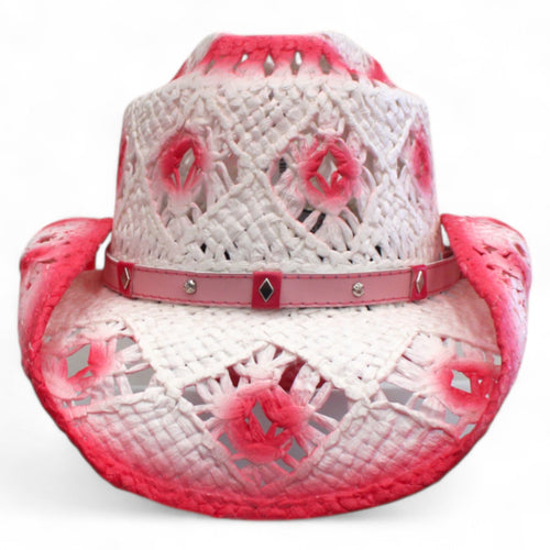 Playero Country Blanco/Fucsia