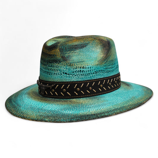 Sombrero Taiwán Koa Turquesa
