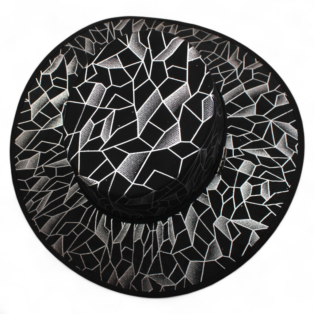 Texana Fina Cordobes Negro Estampado Plata