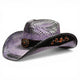Sombrero Toyo Escalera Trompo Lila Rustico