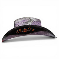 Sombrero Toyo Escalera Trompo Lila Rustico