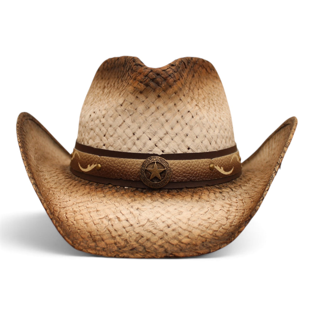Sombrero Trompo Nante Ocre Café/Ivory