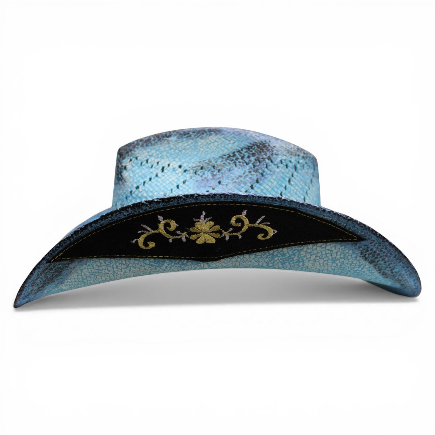Sombrero Toyo Escalera Trompo Azul Rustico Amarillo