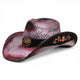 Sombrero Toyo Rombo Trompo Morado Rustico
