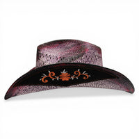 Sombrero Toyo Rombo Trompo Morado Rustico