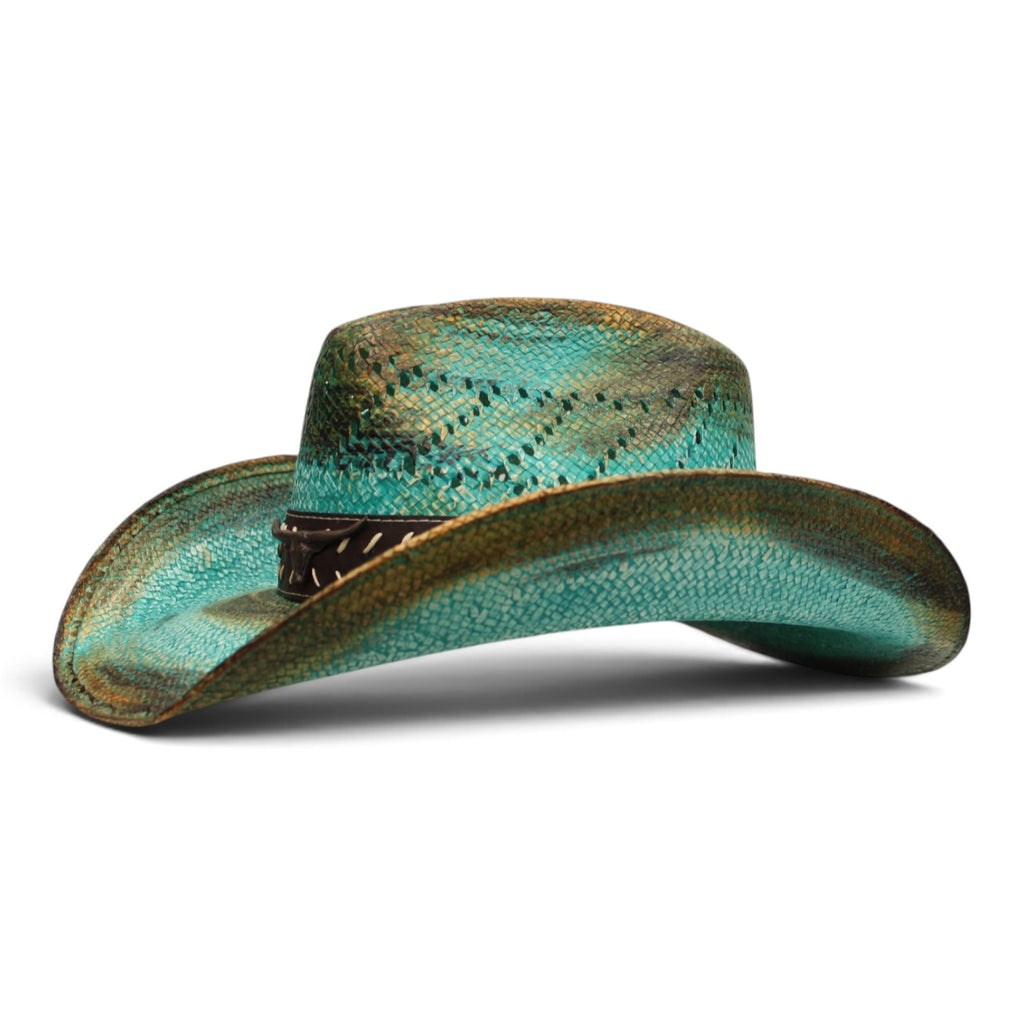 Sombrero Toyo Escalera Trompo Turquesa