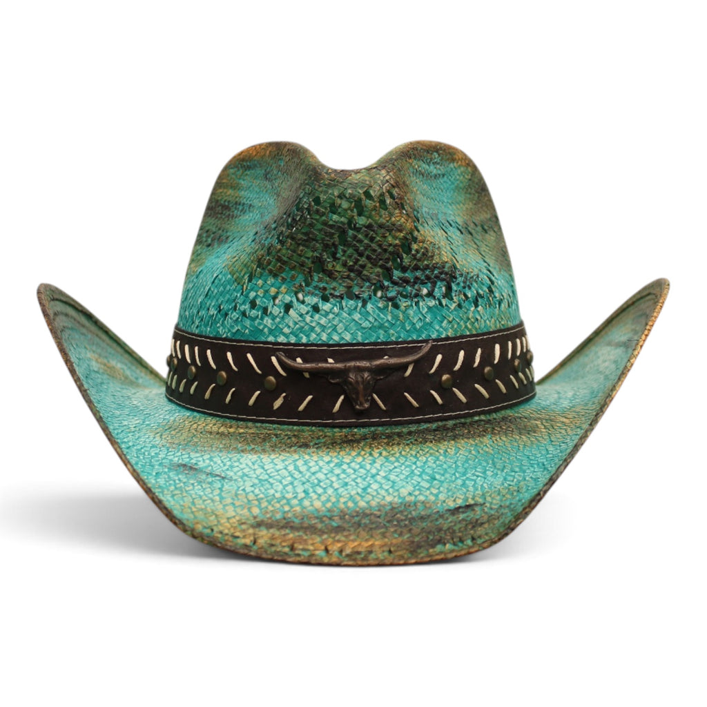 Sombrero Toyo Escalera Trompo Turquesa