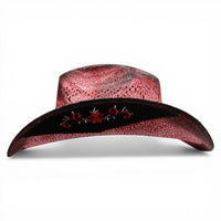 Sombrero Toyo Rombo Trompo Rojo Rustico