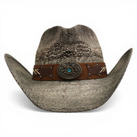 Sombrero Yute Trompo Gris Oscuro