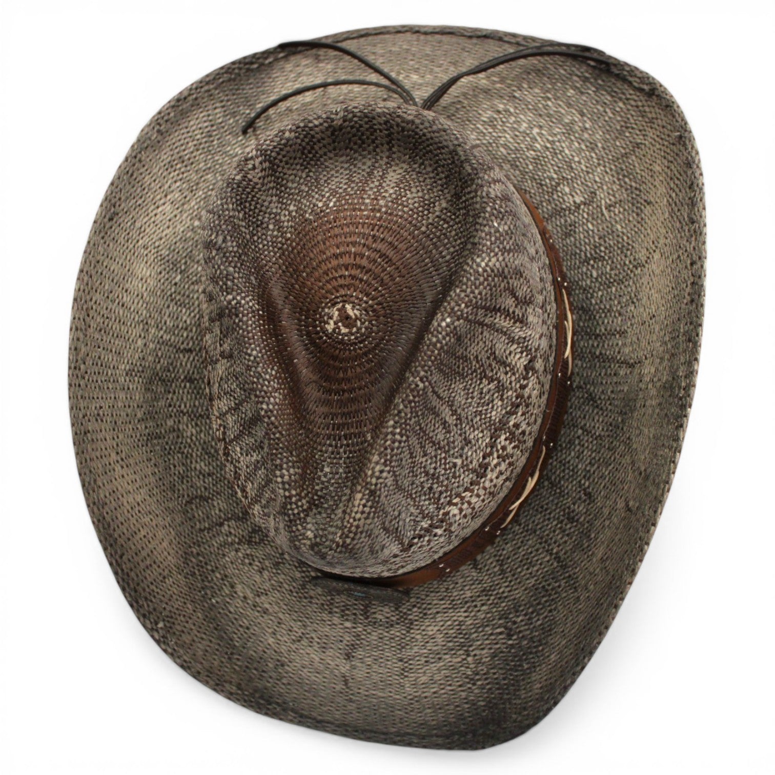 Sombrero Yute Trompo Gris Oscuro