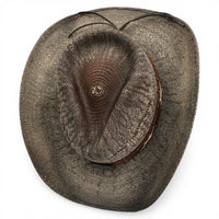 Sombrero Yute Trompo Gris Oscuro