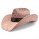 Sombrero Yute Trompo Rosa