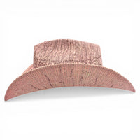 Sombrero Yute Trompo Rosa