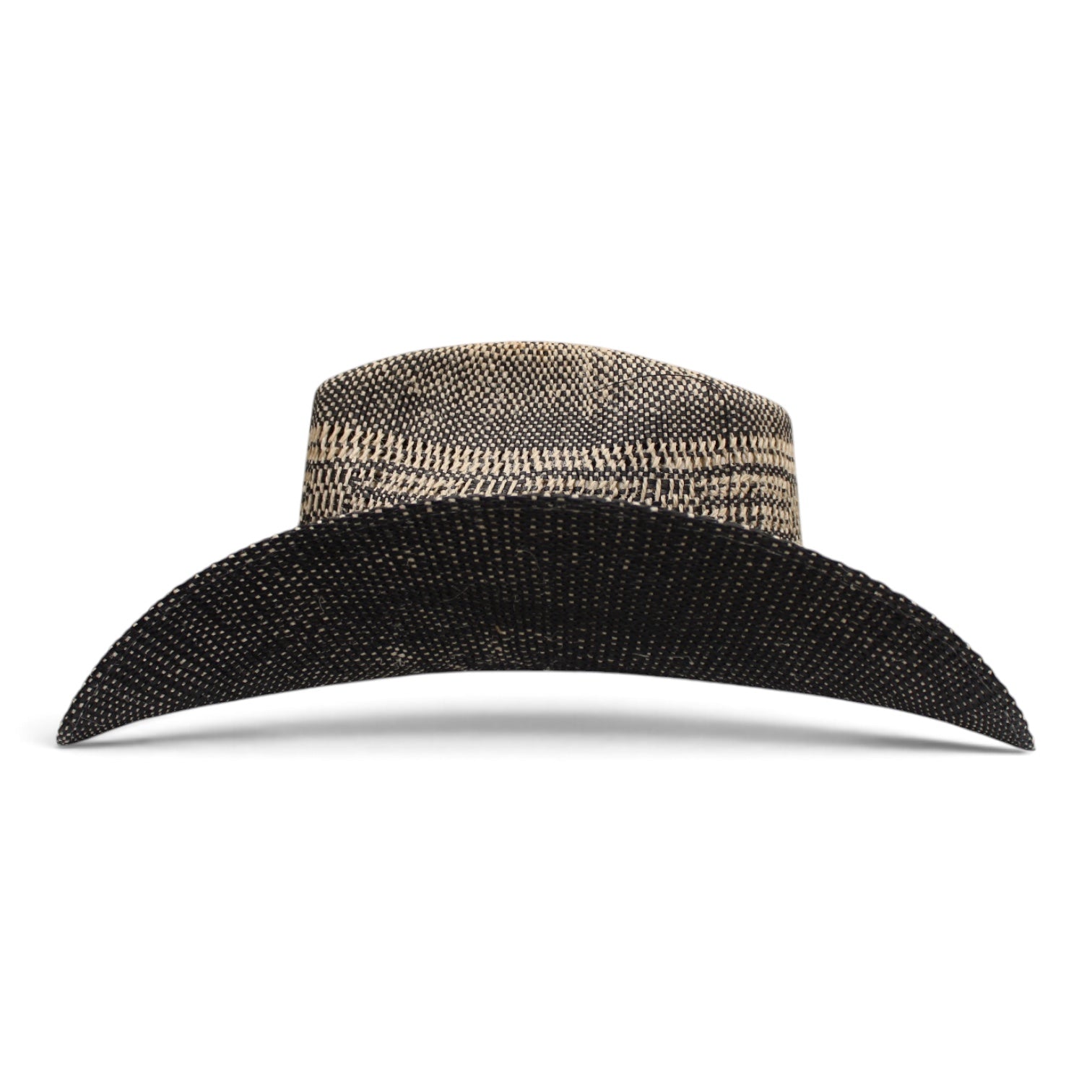 Sombrero Yute Taiwán Trompo Negro/Ivory